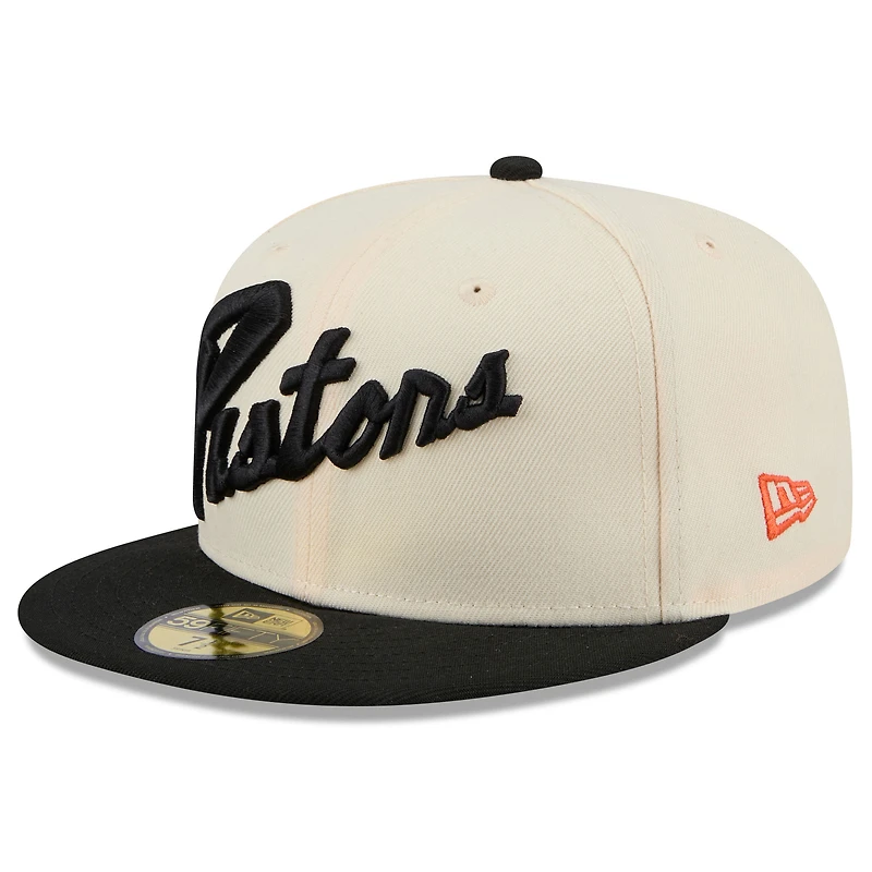 Men's New Era  Tan Detroit Pistons 2024/25 City Edition 59FIFTY Fitted Hat