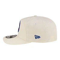 Men's New Era  White Detroit Pistons 19TWENTY 80s Chrome Corduroy Adjustable Hat