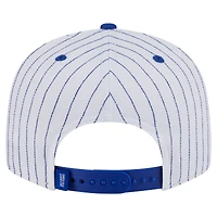 Men's New Era  White Detroit Pistons Deceptor Pinstripe 9FIFTY Snapback Hat