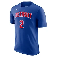 T-shirt Nike Cade Cunningham Detroit Pistons Icon 2022/23 avec nom et numéro pour homme