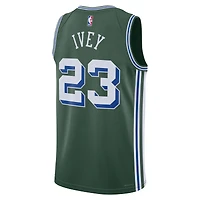 Men's Nike Jaden Ivey Green Detroit Pistons 2022/23 Swingman Jersey - City Edition