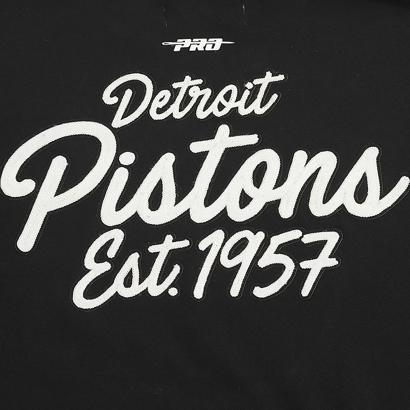 Men's Pro Standard Black Detroit Pistons Paint the City Pullover Sweatshirt