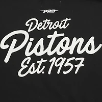 Men's Pro Standard Black Detroit Pistons Paint the City Pullover Sweatshirt