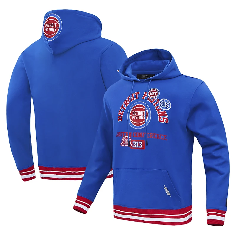 Men's Pro Standard Blue Detroit Pistons Area Code Pullover Hoodie