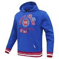 Men's Pro Standard Blue Detroit Pistons Area Code Pullover Hoodie