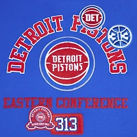 Sweat à capuche bleu Pro Standard pour homme avec code régional des Detroit Pistons