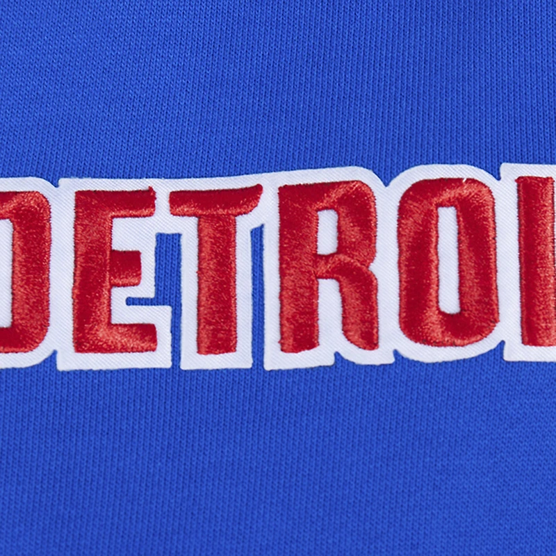 Men's Pro Standard Blue Detroit Pistons Area Code Pullover Hoodie