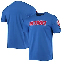T-shirt Pro Standard Detroit Pistons Chenille Team Bleu pour Homme