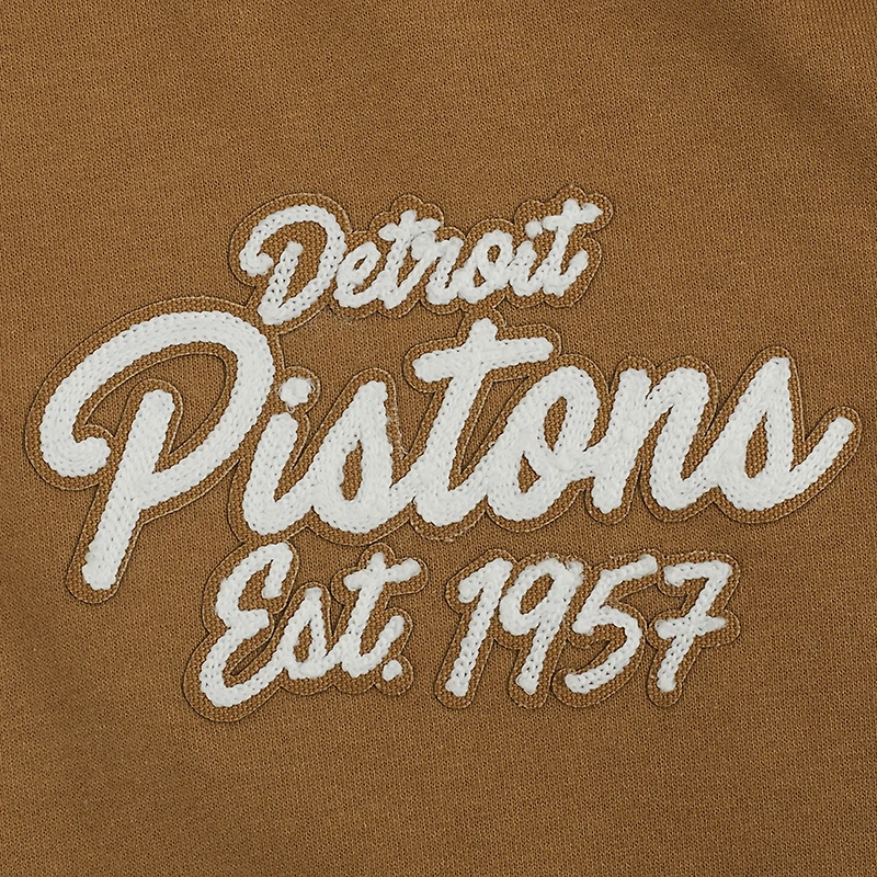 Sweat à capuche enfiler Pro Standard Brown Detroit Pistons Paint the City pour homme