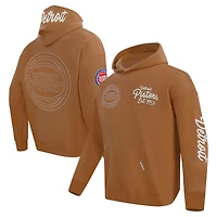 Sweat à capuche enfiler Pro Standard Brown Detroit Pistons Paint the City pour homme
