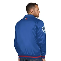 Veste universitaire à boutons-pression Jacob Chain Stitch Applique bleu Detroit Pistons de Tommy Jeans pour homme