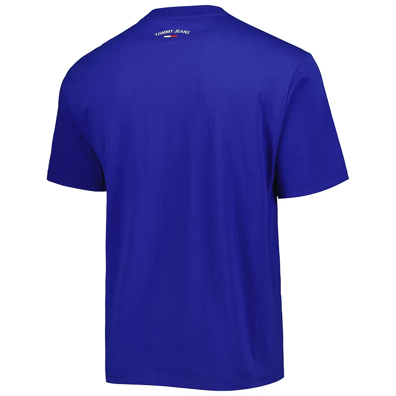Men's Tommy Jeans Blue Detroit Pistons Tim Backboard T-Shirt