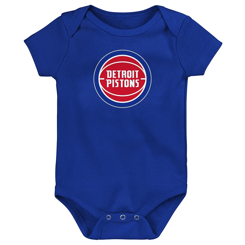 Newborn Outerstuff  Blue Detroit Pistons Primary Logo Bodysuit