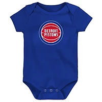Newborn Outerstuff  Blue Detroit Pistons Primary Logo Bodysuit