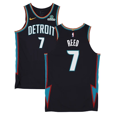 Paul Reed Detroit Pistons Game-Used #7 Black Nike City Edition Jersey Worn During the 2025-26 NBA Season - Size 50+4