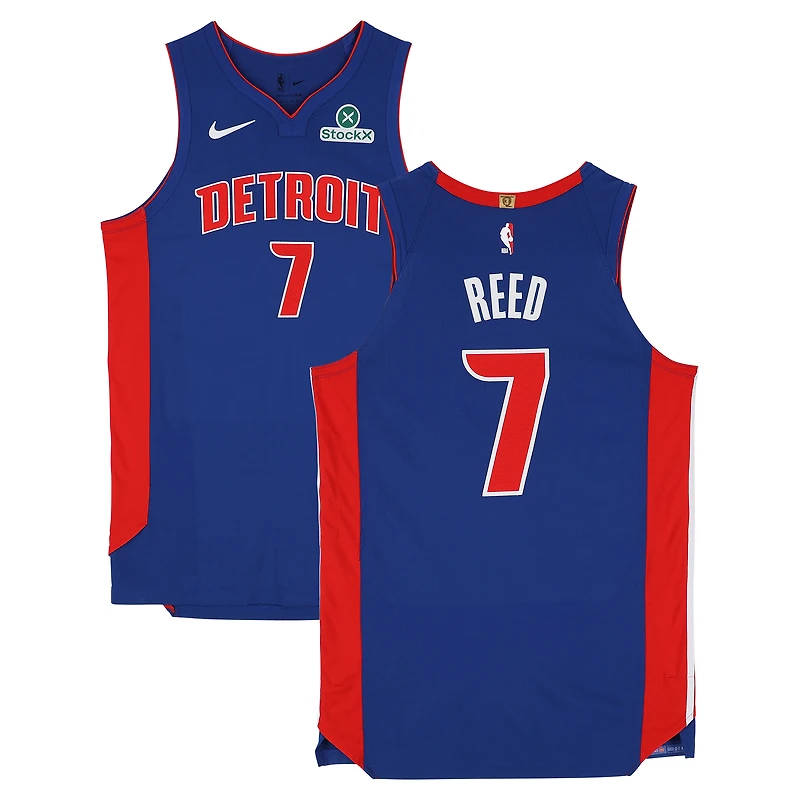 Paul Reed Detroit Pistons Game-Used #7 Blue Nike Jersey Worn During the 2025-26 NBA Season - Size 50+4