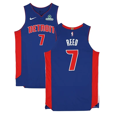Paul Reed Detroit Pistons Game-Used #7 Blue Nike Jersey Worn During the 2025-26 NBA Season - Size 50+4