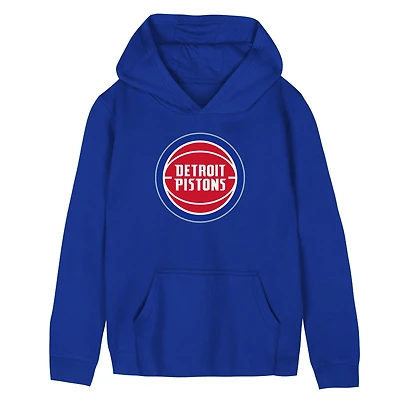 Preschool Outerstuff Blue Detroit Pistons Primary Logo Hoodie