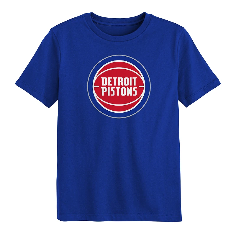 Preschool Outerstuff Blue Detroit Pistons Primary Logo T-Shirt