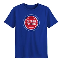 Preschool Outerstuff  Blue Detroit Pistons Primary Logo T-Shirt
