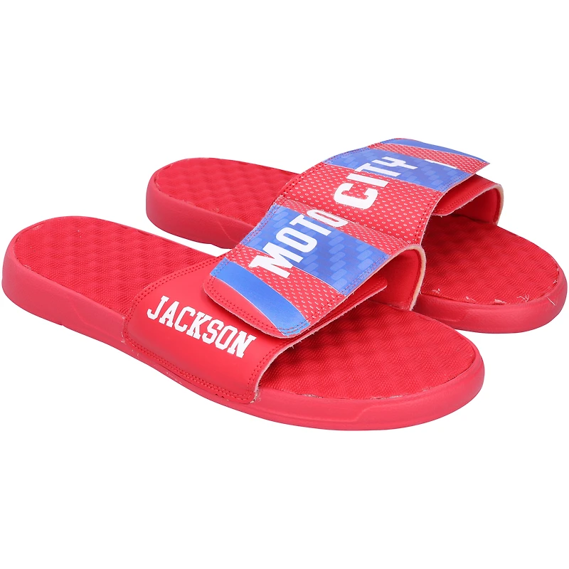 Reggie Jackson Detroit Pistons Team-Issued Red Sandals