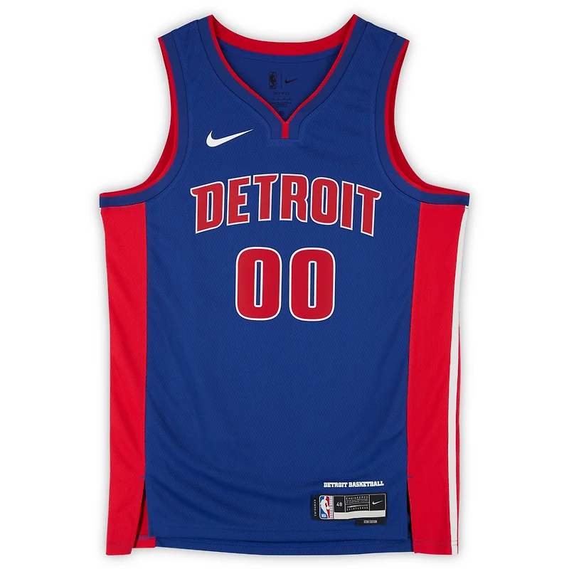 Ron Holland II Detroit Pistons Autographed Blue Nike Icon Edition Swingman Jersey with "2024 #5 Pick" and "To The 313" Inscriptions - Limited Editon #5/5