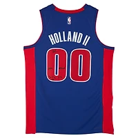 Ron Holland II Detroit Pistons Autographed Blue Nike Icon Edition Swingman Jersey with "2024 #5 Pick" and "To The 313" Inscriptions - Limited Editon #5/5