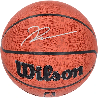 Ballon de basket-ball Wilson Authentic Series autographié par Ron Holland II des Detroit Pistons, pour intérieur/extérieur.