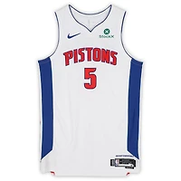 Ron Holland II Detroit Pistons Game-Used #5 White Nike Jersey vs. Indiana Pacers on April 12, 2026 - Size 50+4