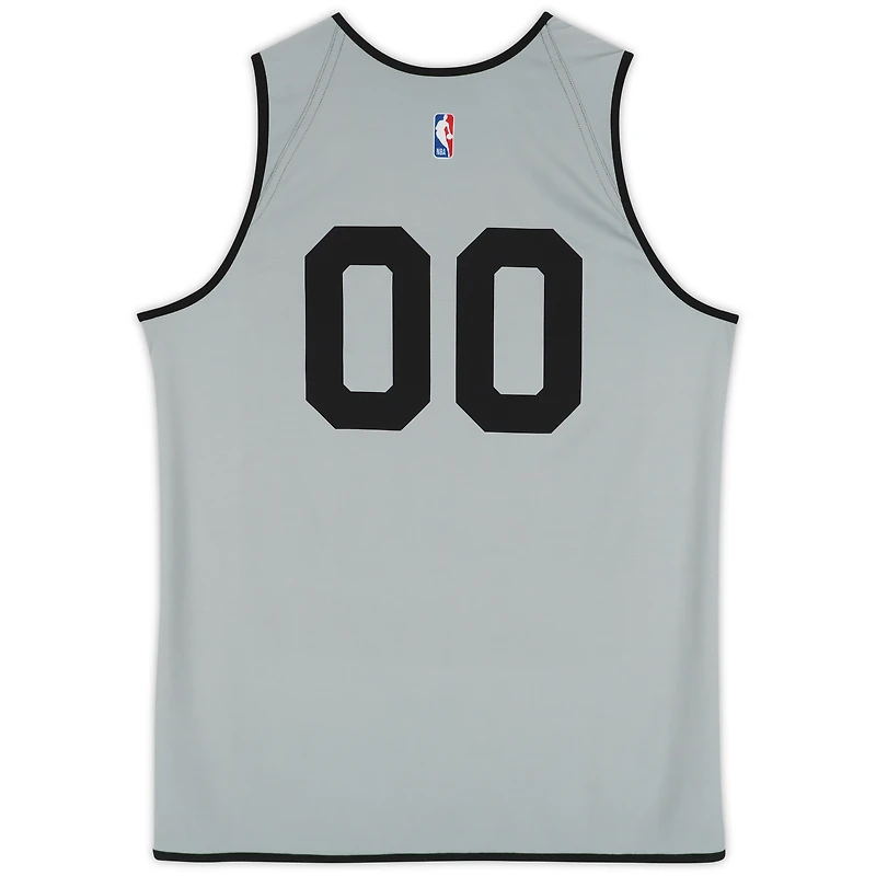 Ron Holland II Detroit Pistons Practice-Used #00 Black Reversible Jersey from the 2024-25 NBA Season