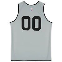 Ron Holland II Detroit Pistons Practice-Used #00 Black Reversible Jersey from the 2024-25 NBA Season