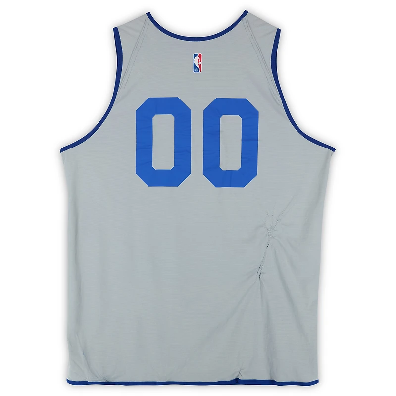Maillot réversible Nike bleu/gris Ron Holland II Detroit Pistons #00 utilisé pour l'entraînement de la saison NBA 2024-25 - Taille XLT