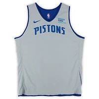 Ron Holland II Detroit Pistons Practice-Used #00 Blue/Gray Nike Reversible Jersey from the 2024-25 NBA Season - Size XLT