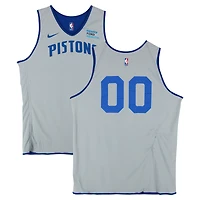 Maillot réversible Nike bleu/gris Ron Holland II Detroit Pistons #00 utilisé pour l'entraînement de la saison NBA 2024-25 - Taille XLT