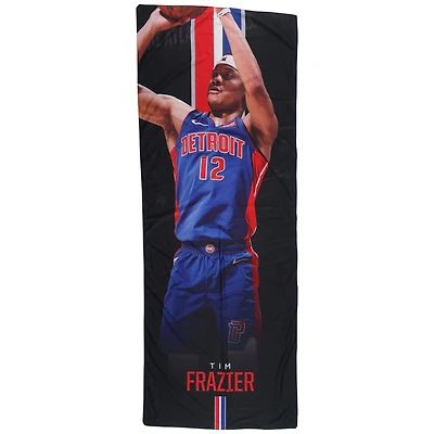 Bannière noire de Tim Frazier, équipe des Detroit Pistons