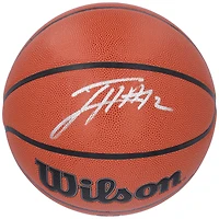 Ballon de basket-ball intérieur/extérieur Wilson Authentic Series autographié par Tobias Harris des Detroit Pistons