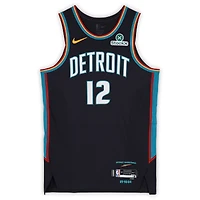 Tobias Harris Detroit Pistons Game-Used #12 Black Nike City Edition Jersey vs. Charlotte Hornets on April 10, 2026 - Size 50+4