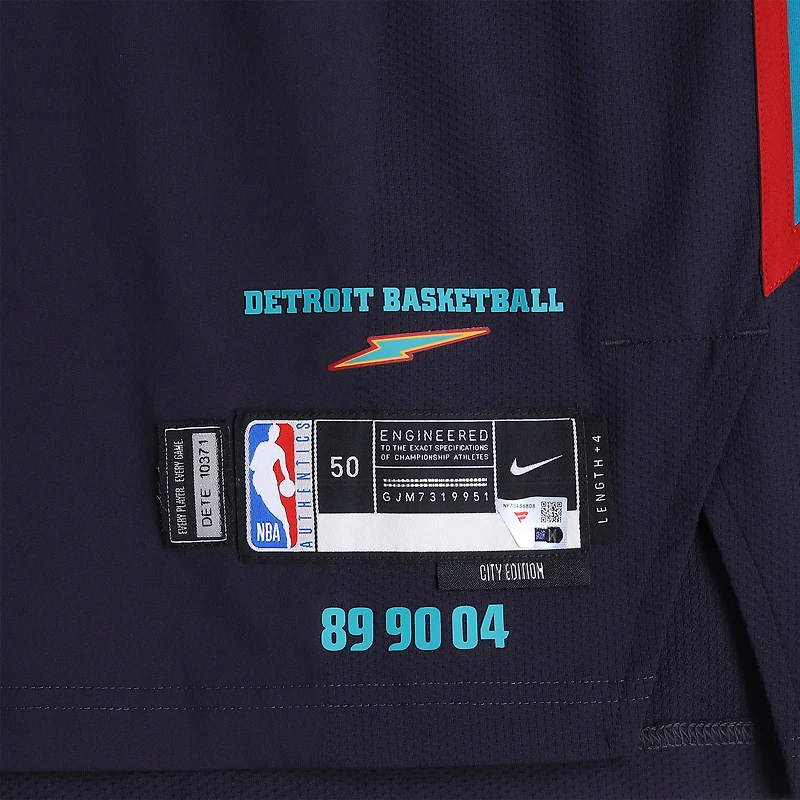 Tobias Harris Detroit Pistons Game-Used #12 Black Nike City Edition Jersey vs. Charlotte Hornets on April 10, 2026 - Size 50+4