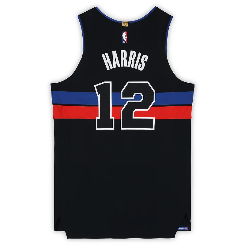 Tobias Harris Detroit Pistons Game-Used #12 Black Nike Jersey vs. Minnesota Timberwolves on April 2, 2026 - Size 50+4