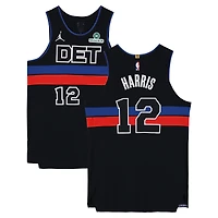 Maillot Nike noir porté par Tobias Harris (Detroit Pistons) n° 12 lors de la saison NBA 2025-2026 - Taille 50+4