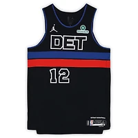 Maillot Nike noir porté par Tobias Harris (Detroit Pistons) n° 12 lors de la saison NBA 2025-2026 - Taille 50+4