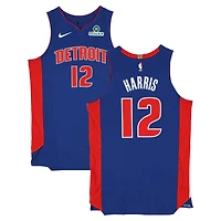 Maillot Nike bleu n° 12 porté par Tobias Harris (Detroit Pistons) lors de la saison NBA 2025-2026 - Taille 50+4