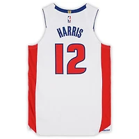 Maillot blanc Nike n° 12 porté par Tobias Harris (Détroit Pistons) lors des matchs contre les Milwaukee Bucks le 8 avril et contre les Indiana Pacers le 12 avril 2026 - Taille 50+4