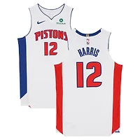 Maillot blanc Nike porté par Tobias Harris (Detroit Pistons) n° 12 lors du match contre le Orlando Magic le 22 avril 2026 - Taille 50+4
