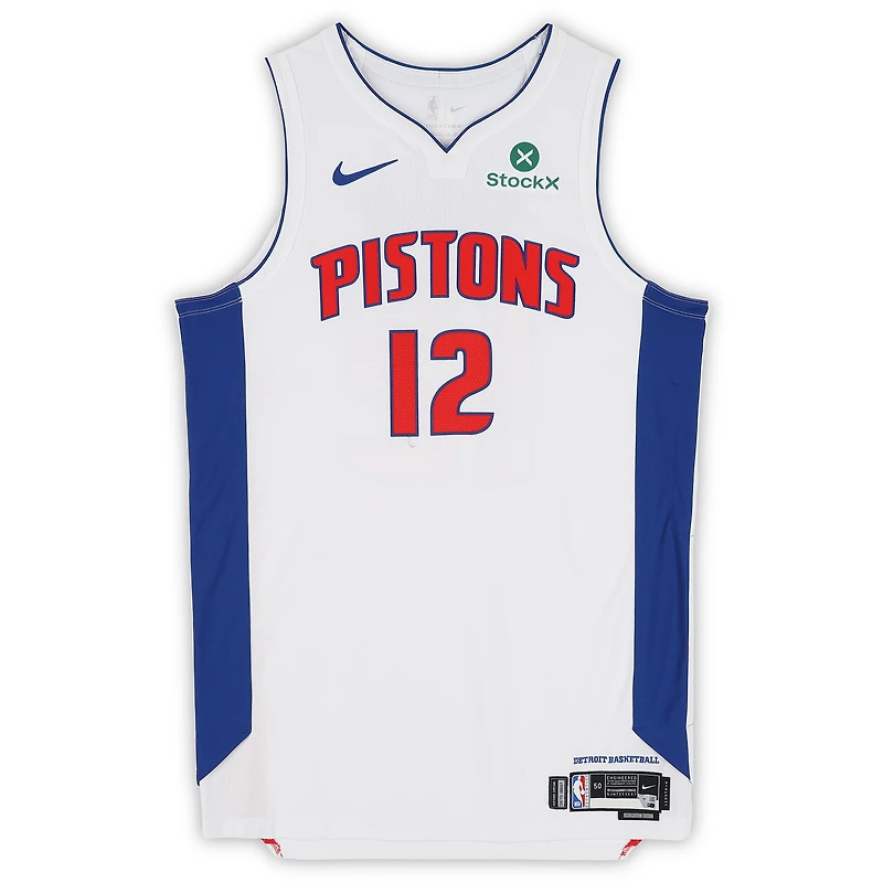Tobias Harris Detroit Pistons Game-Used #12 White Nike Jersey vs. Orlando Magic on April 22, 2026 - Size 50+4