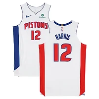 Tobias Harris Detroit Pistons Game-Used #12 White Nike Jersey vs. Toronto Raptors on March 31, 2026 - Size 50+4