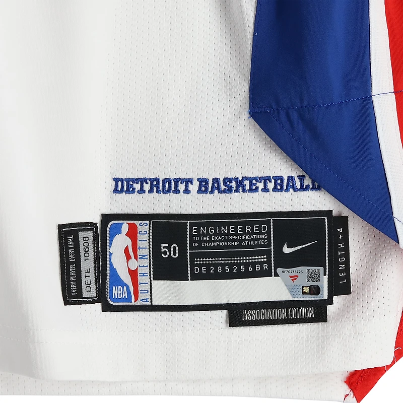 Tobias Harris Detroit Pistons Game-Used #12 White Nike Jersey vs. Toronto Raptors on March 31, 2026 - Size 50+4