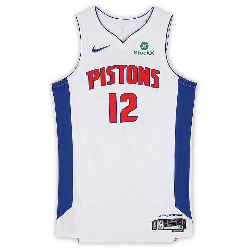 Tobias Harris Detroit Pistons Game-Used #12 Nike Jersey Worn During the 2025-26 NBA Season