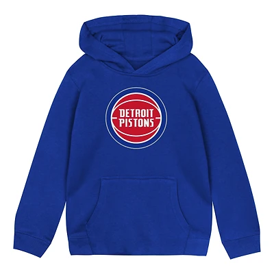 Sweat à capuche bleu pour tout-petit Outerstuff avec logo principal des Detroit Pistons