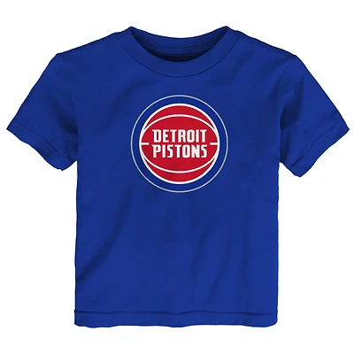 T-shirt Outerstuff bleu pour tout-petit avec logo principal des Detroit Pistons